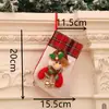 Meias de Natal, Sacolas de Presente de Natal, Meias Pequenas de Natal, Enfeites de Árvore de Natal, Itens Decorativos, Meias de Juta