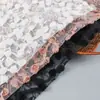 Nuevo Tejido de Malla con Bordado Floral Tridimensional Estilo Francés, Tejido para Vestido con Bordado Pesado de Flor de Rosa para Ropa de Mujer y Niños