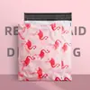 Bolsas de mensajería con estampado de gato lindo transfronterizas, Bolsas de embalaje degradables de nuevo material, Impresión mate, Bolsas de embalaje de mensajería ecológicas
