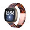 Para Fitbit versa3/sense reloj inteligente universal correa de reloj de resina metal acero de tres bolas correa de reloj