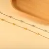 Pulsera Popular de Corazón de Melocotón Transfronteriza para Mujer, Pulsera de Corazón con Diseño de Nicho de Ins, Fabricante de Pulseras de Acero Inoxidable Chapado en Oro de 18K