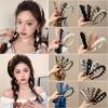 Diadema Coreana de Uso Diario con Corona Alta para Mujer, Accesorio de Cabello de Verano con Dientes, Pasador, Diadema con Flequillo Ondulado