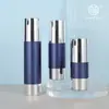 15ml 30ml 50ml Especificaciones Opcional Tapa Plateada Botella al Vacío Tipo Empuje en U Botella de Relleno al Vacío para Crema de Ojos Loción