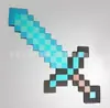 Meu Mundo Arma de Espuma EVA Espada de Diamante Machado Caixa Surpresa Brinquedo de Anime Feito à Mão Espada Mosaico