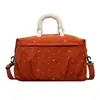 Bolsa de viagem para estudantes do sexo feminino, design simples, grande capacidade, leve, pode ser carregada no ombro ou na mão, adequada para viagens, lazer e uso diário.