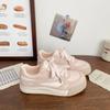 Zapatillas Deportivas Estilo Dopamine Girly Heart Versión Coreana para Mujer Verano 2025 Nuevo Nicho Versátil Punta Redonda Estudiante Zapatos Blancos