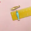 Pingente Colorido de Peixe Esmaltado em Liga para Joias DIY Acessórios Múltiplos Estilos Peixes Cartoon Charms Brincos Chaveiros Acessórios