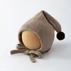 Gorros para bebé para otoño e invierno, gorros de punto pequeños, gorros de punto para bebé, gorros para niñas que cubren las orejas, gorros puntiagudos para niños, gorros para niños