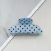 Novo Prendedor de Garra Listrado Colorido Fashionable High-End Presilha Yuanbao para Cabelo Grampo de Tubarão para Coque na Parte de Trás da Cabeça Acessórios de Cabelo para Mulheres