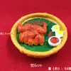 Nuevo Modelo de Imanes de Nevera de Resina Magnética con Recetas de Imitación Realista de Comida para Entusiastas de la Carne, Venta Directa de Fábrica