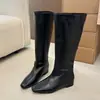 Botas Largas Adelgazantes de Tacón Alto Estilo Nuevo Otoño/Invierno 2026 para Mujer, Botas Vaqueras Occidentales por Encima de la Rodilla