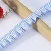 Cinta de cuadros de 2.5 cm de ancho con encaje de descuento material de decoración para ropa DIY puño de cortina equipaje zapatos