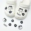 Acessórios de decoração de sapatos DIY para Crocs, fivelas decorativas fofas de pelúcia 3D de desenhos animados, leão e gato do zoológico para a superfície do sapato