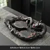 Cerámica Púrpura Flor de Loto Rima Nuevo Estilo Chino Retro Pequeña Bandeja para Té Kung Fu Hogar Simple Refugio de Té Almacenamiento de Agua Drenaje de Burbujas Secas Mesa de Té