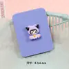 Desenho Fofo com Pente Espelho Dobrável Fashion Pequeno Coração de Menina Espelho de Maquiagem Portátil Cor de Doce Capa Flip Espelho Pequeno