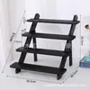 Rack de Exibição de Joias em Madeira Maciça Rack de Armazenamento Escalonado Rack de Armazenamento de Cartões de Boneca Rack de Exibição de Bancada de Joias