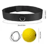 Diadema Elástica y Diadema de Bola Negra para Luz Negra Estilo Boxeo Bola de Velocidad Para Adultos Niños Deportes Pelotas de Reacción de Rebote
