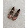 Novedad Otoño 2026 Corte Bajo Casual Francés Punta Redonda Zapatos de Abuela Mary Janes Planos para Mujer Mocasines Mujer