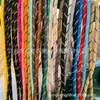 Cuerda Redonda de Poliéster con Núcleo Retorcido, Patrón de Puntos de Colores, 5mm de Espesor, Cuerda Miu Resistente al Desgaste para Tejido Hecho a Mano DIY, Colgante, Cinturón, Cuerda para Sombrero, Cordón