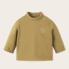 Roupas Infantis de Desenho Veludo Alemão Gola Alta Meia Camiseta Básica Meninos Camiseta de Manga Longa Roupa de Inverno Outono e Inverno Meninas Tops de Bebê t