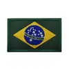 Suprimento transfronteiriço tailandês BOPE Brasil caveira redonda braçadeira tática carimbo de moral bordado bandeira Velcro em estoque
