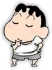 Llavero 3D estilo Harajuku INS, insignia de pin de acrílico de Crayon Shin-chan para teléfono, ropa y bolsos