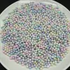 Miçangas de Vidro Macaron Não Porosas de 4mm, Miçangas Bolha Pintadas, Acessórios para Joias DIY, Materiais de Preenchimento, Miçangas Pop de Cor Sólida