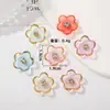Flor de Pedrería Perla Degradado Abanico Plegable Accesorios Pétalo Estampado en Caliente Pedrería DIY Accesorios para Tocados En Stock diy