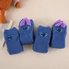 Otoño e invierno nuevos calcetines de terciopelo coral sin pelusa para mujer, gruesos, de dibujos animados, con orejas estéreo, para dormir, para el hogar, para el piso