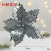 Arreglos Florales Navideños de Tela, Adornos Decorativos, Decoraciones Navideñas, Flores Huecas de Gasa, Flores Navideñas, Decoraciones Navideñas