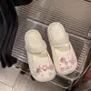 Tamancos Mary Jane para Mulheres, Verão Outdoor Respiráveis Confortáveis Antiderrapantes Resistentes a Odores Sandálias Fechadas para Praia Estilo Ballet