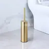 Cepillo de Inodoro de Acero Inoxidable Enchufable para Comercio Electrónico Transfronterizo, Desmontable y Lavable, Doble Uso Montado en Pared y de Pie, Cepillo de Limpieza Largo