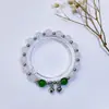 Pulseira de Vidro com Fragmentos de Jade Borboleta Estilo Novo para Mulheres, Pulseira de Girassol de Cristal Colorido Explosivo de Nicho, Em Estoque para Venda no Atacado para Barracas de Mercado