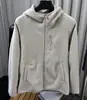 Sudadera con capucha y cremallera de forro polar para hombre, de alta densidad, doble cara, cortavientos y cálida, para exteriores, con forro polar adicional y capa exterior engrosada