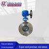 Válvula borboleta de vedação dura em aço inoxidável Tianjin hualida D343W-16P pesada material 304 válvula borboleta de flange de vedação dura