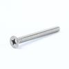 Tornillos de acero inoxidable 304 con rosca n.° 10 n.° 8 n.° 1/4-20, tornillos de cabeza plana con cruz británica, tornillos de máquina con cabeza avellanada con cruz americana