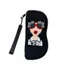 Bolsa de Silicona para Gafas de Dibujos Animados Lindos con Asa, Estuche Portátil para Gafas, Bolsa de Almacenamiento para Gafas de Sol, Bolsa a Prueba de Polvo, Venta Directa del Fabricante