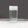 Botella de Pimienta Cuadrada de Plástico Doble Tapa Múltiples Especificaciones Recipiente de Almacenamiento para Arroz y Frijoles de Cocina Caja de Almacenamiento con Polvo Brillante