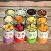 Enlatados de Frutas Mistas Caixa Fechada Pêssego Amarelo Abacaxi Amora Laranja Uva Espinheiro Xarope Múltiplos Sabores Caixa de Presente Enlatada