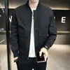 Jaqueta Masculina Primavera e Outono 2025 Novo Workwear Tendência Estilosa Gola Baseball Jaqueta Masculina Top Roupas