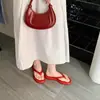 Chanclas Retro de Suela Gruesa para Mujer, Nuevo Estilo Rojo Verano 2026, Sandalias de Playa Cómodas