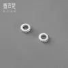 Pulsera de Cuentas Espaciadoras de 6 mm Incrustadas Electrochapadas en Plata de Ley 925 Joyería de Gama Alta Cuentas Sueltas Accesorios para Cuerda DIY Hecho a Mano S0387