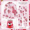 Pijamas Infantis 2025 Estilo Primavera e Outono Meninas Desenho Animado Manga Comprida Estilo Fino Crianças Grandes Adolescentes Meninos Roupa de Dormir