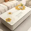 Toalha de Mesa, Sem Lavagem, Impermeável, À Prova de Óleo, Resistente ao Calor, Tapete de Mesa de Silicone, Luxo Leve, Sensação de Alta Qualidade, Estilo Fresco, Tapete Retangular para Mesa de Centro