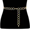 Cadena de Cintura de Metal Retro de Moda Transfronteriza Cinturón Versátil Europeo y Americano Cadena Corporal Joyería de Personalidad en Espiral Simple Venta al por Mayor