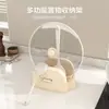 Estilo Crema Tapa de Olla para Mesa Estante de Almacenamiento Estante de Almacenamiento Integrado para el Hogar Estante de Almacenamiento para Fregadero de Cocina Palillos Cuchara
