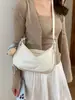 Bolsa de Ombro Transversal Versátil Casual Cor Sólida Estilo Bolinho para Mulheres, Nova Moda de Verão 2026 Nicho para o Dia a Dia
