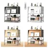 Gabinete de revista de estilo madera con puerta abatible, Estante de almacenamiento estilo japonés, Librero, Gabinete con cajones, Gabinete lateral para sala de estar, Almacenamiento para entrada, Gabinete de almacenamiento nórdico