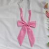Uniforme jk, pajarita, uniforme escolar, traje de Saimen, color sólido, pluma, cuello de raíz, lazo de flores, para mujer, estilo japonés gratis, estilo universitario, moda, marea