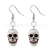 Aretes de resina de Halloween europeos y americanos calabaza calavera fantasma lindos aretes de Halloween